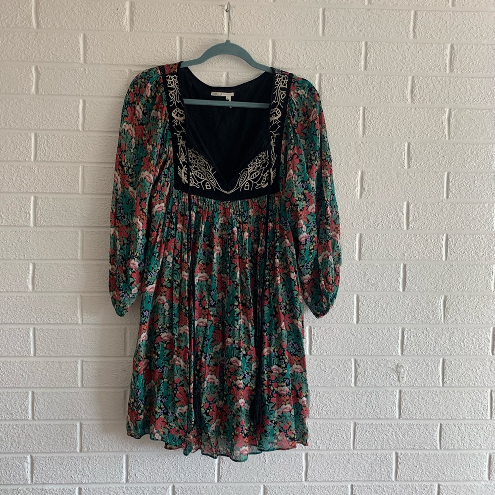 Anthropologie Floreat mini, bohemian dress